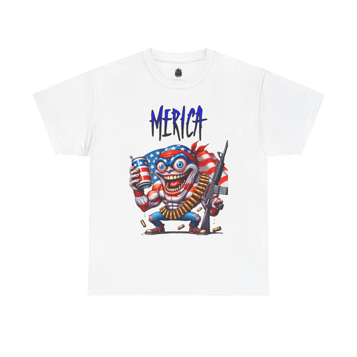 "MERICA" Over-the-Top Patriotic T-Shirt