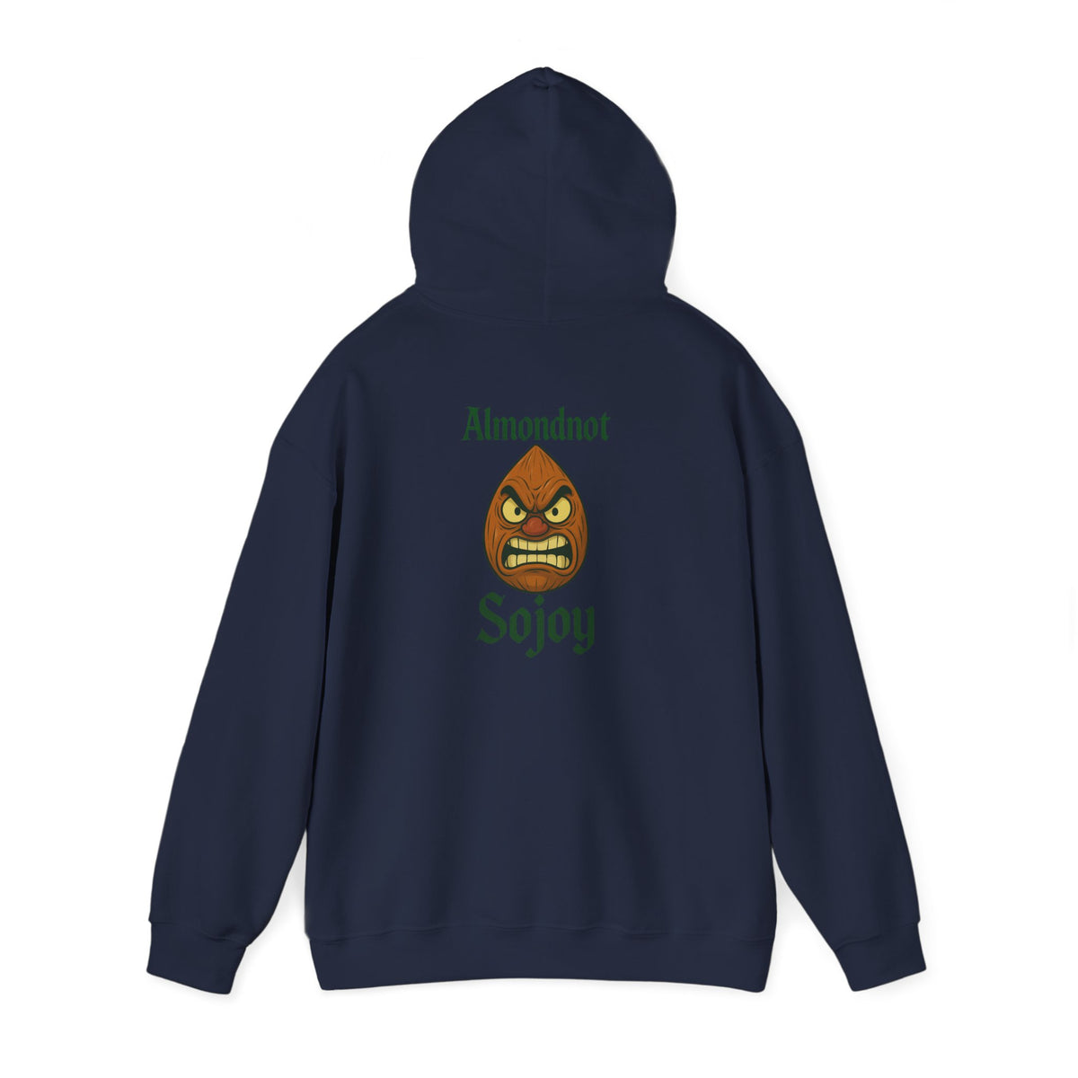 Angry Almond Hoodie - Tropical Humor Graphic Sweatshirt