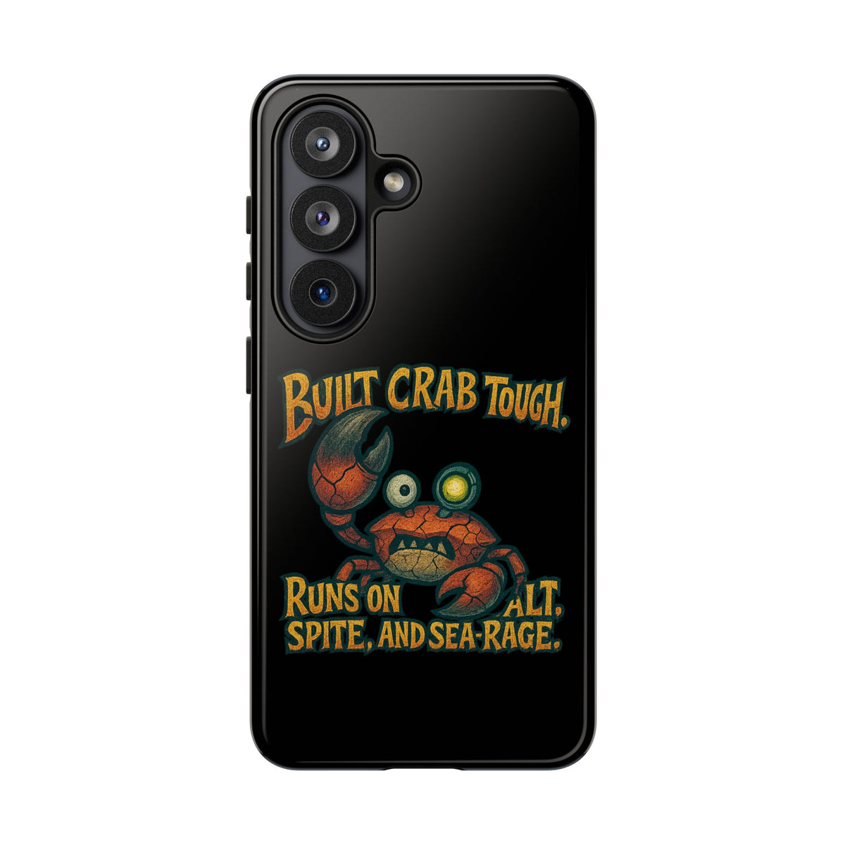 Phone Case - "Built Crab Tough" Funny Crab Graphic Protective Case