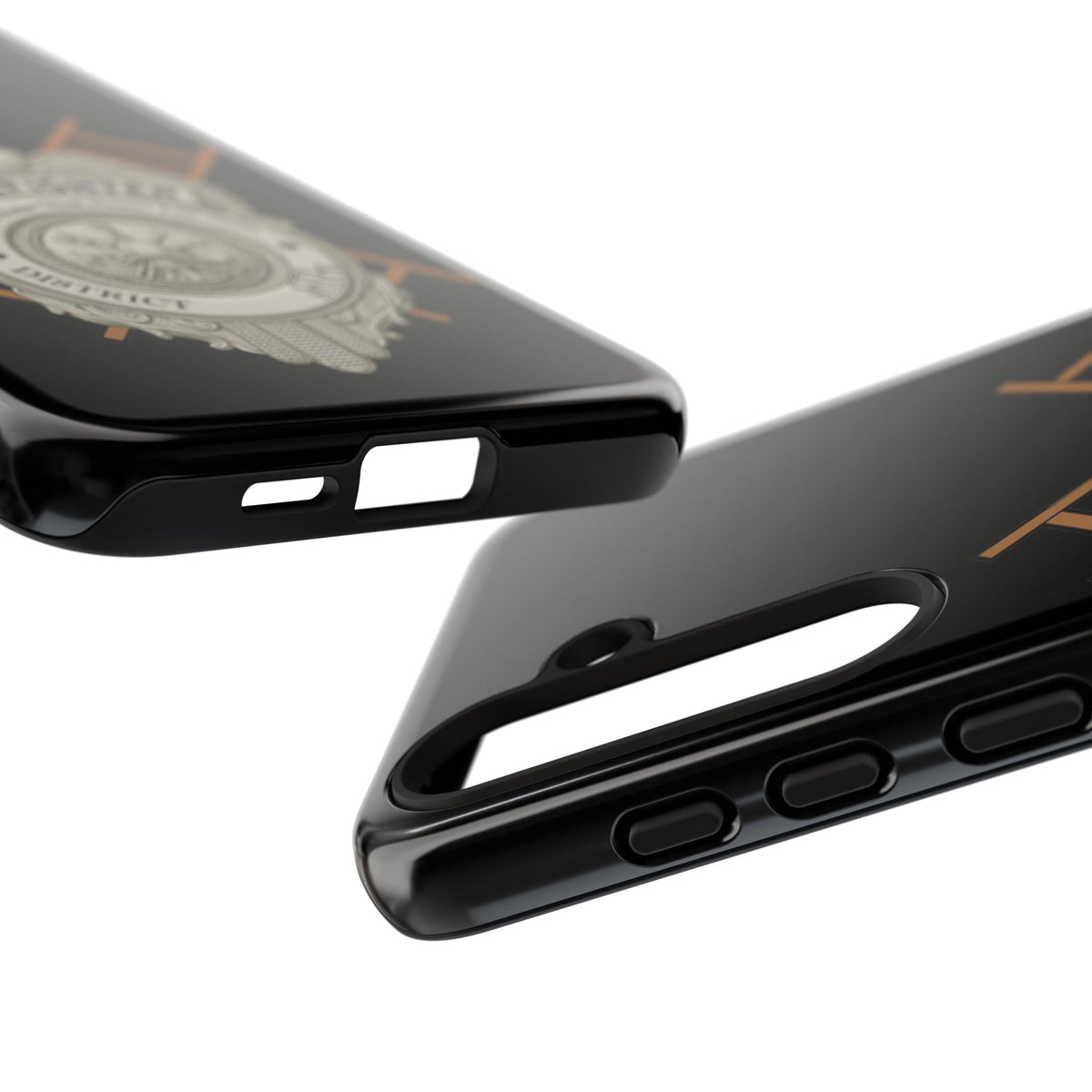 Firefighter Badge Tough Phone Case — Firefighter Helmet & Ladders Protective Case