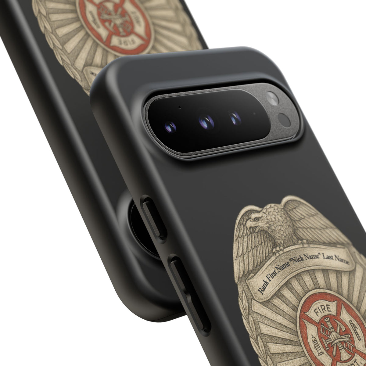 Firefighter Badge Phone Case – Personalized Dept. Emblem Tough Case