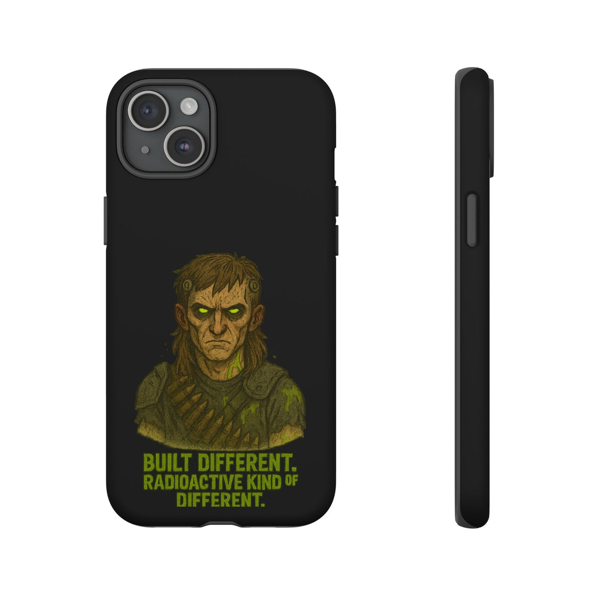 Phone Case — "Built Different, Radioactive Kind of Different" Mutant Design