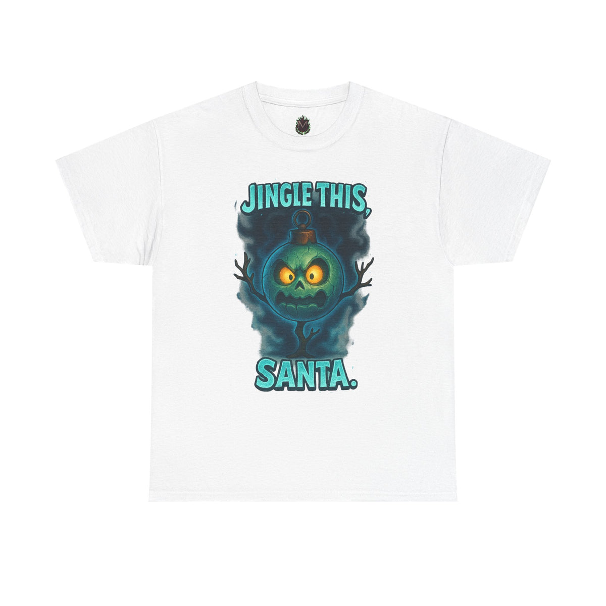Jingle This Santa T-Shirt | Spooky Christmas Skull Design