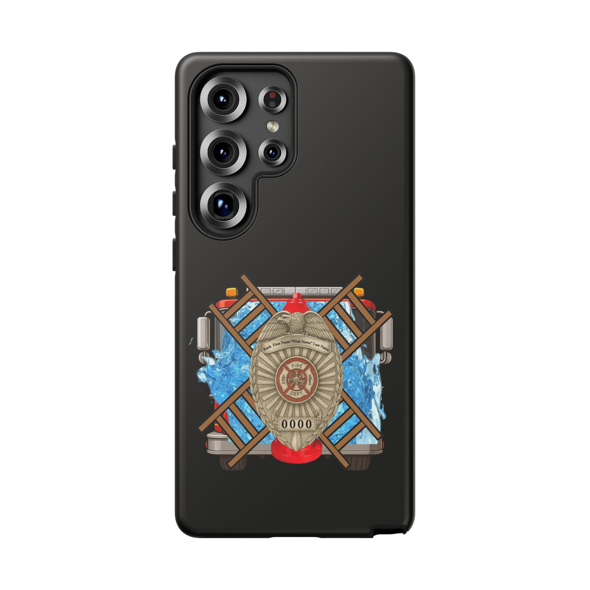 Firefighter Badge Phone Case – Maltese Cross Rescue Design