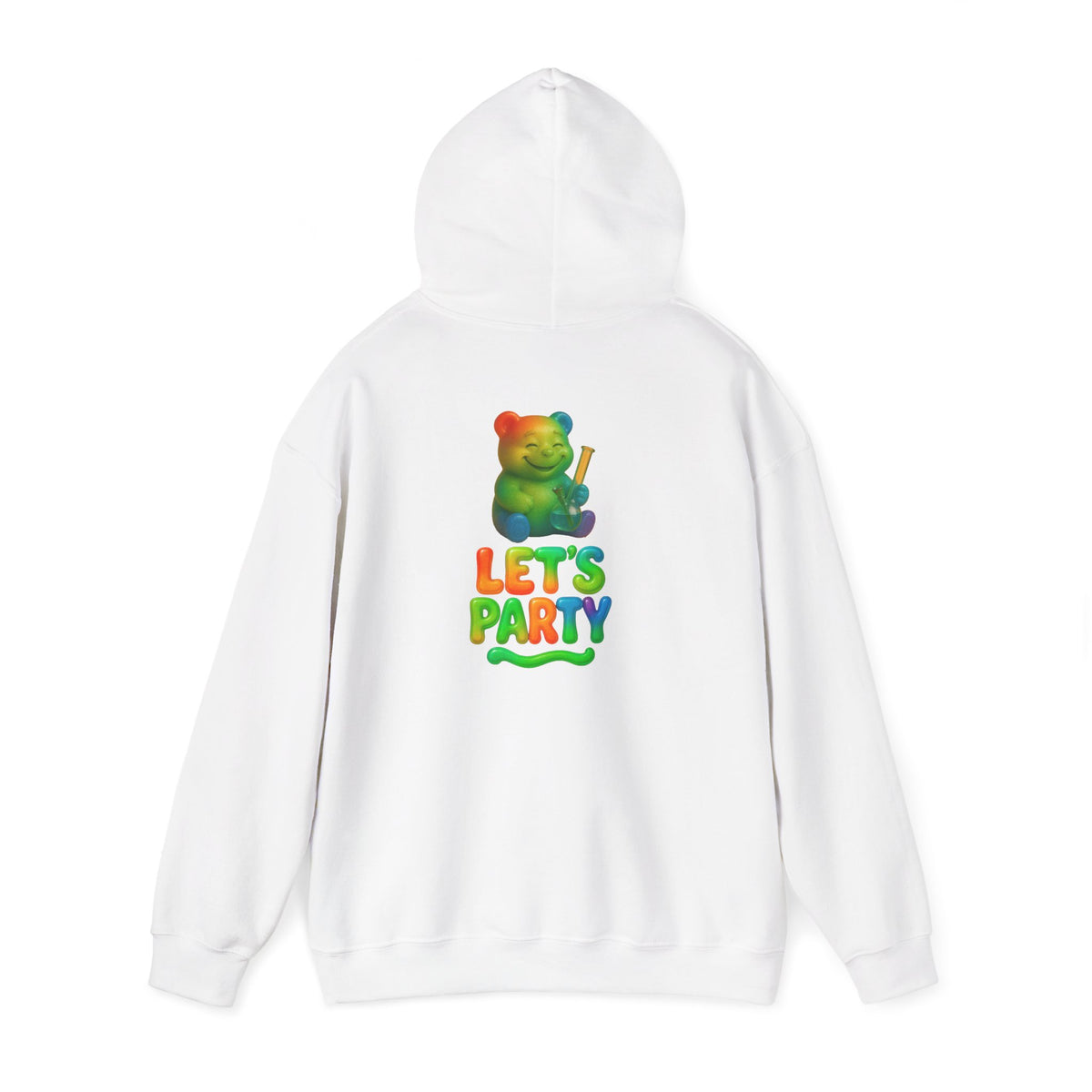 Hoodie — Colorful 'Let's Party' Gummy Bear Graphic Hoodie