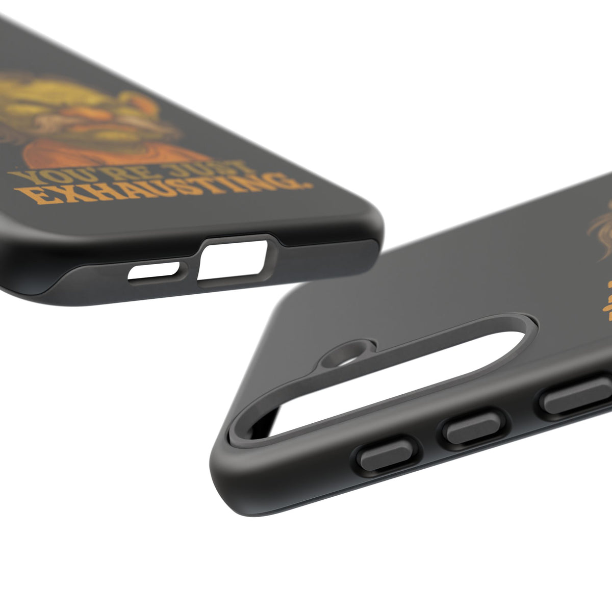 Phone Case — "I'm Not Rude, You're Just Exhausting" Grumpy Goblin Protective Cover