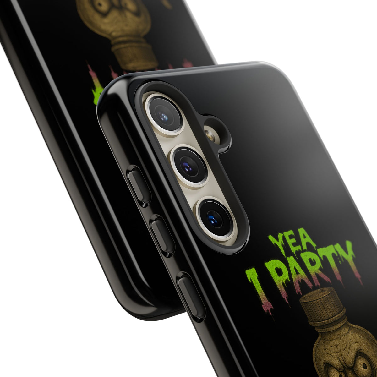 Phone Case — 'Yea I Party' Creepy Baby Bottle Graphic