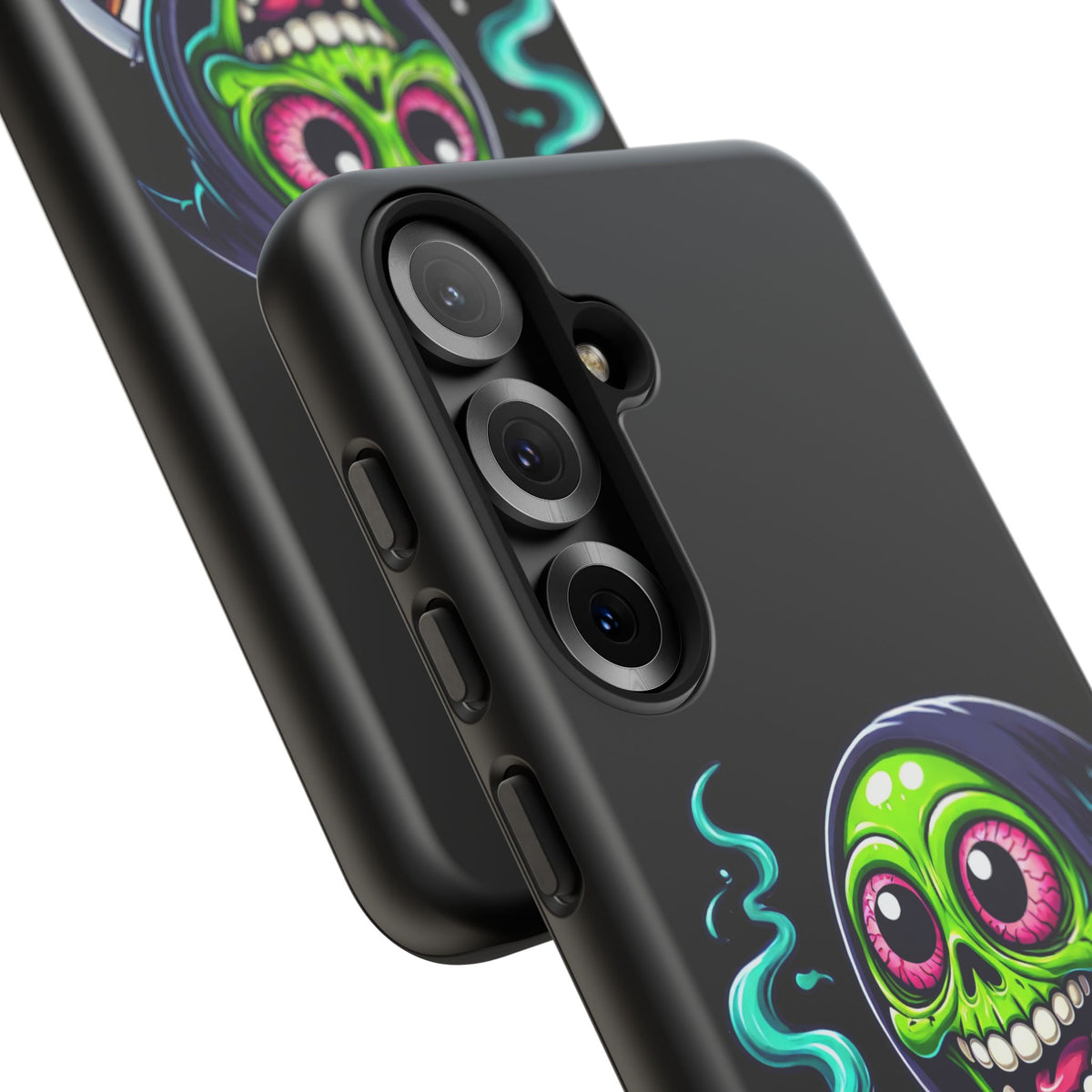 Grinning Stoner Grim Reaper Phone Case – Cannabis Skull iPhone Cover