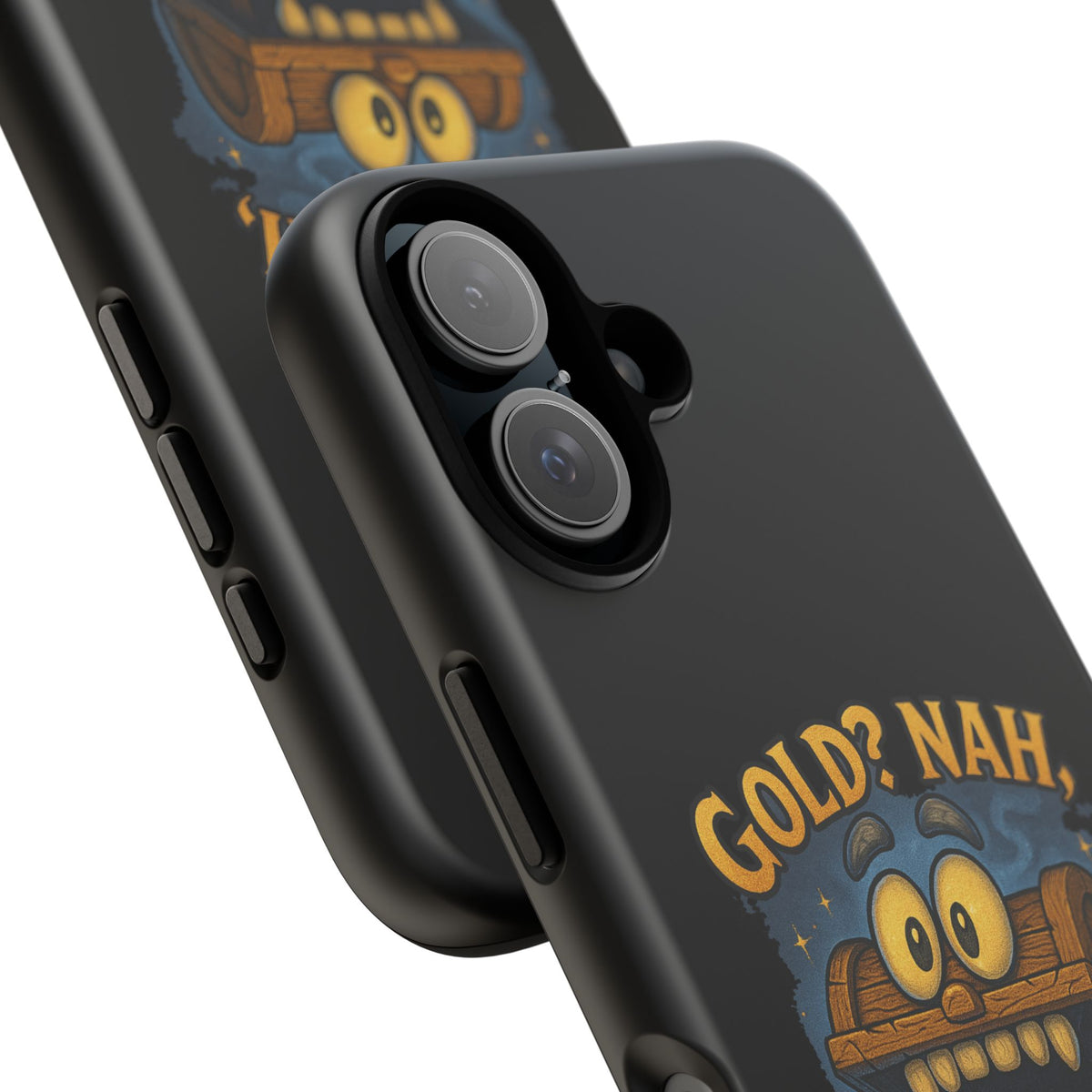 Phone Case — “Gold? Nah, I’m Full of Disappointment” Funny Treasure Chest Design