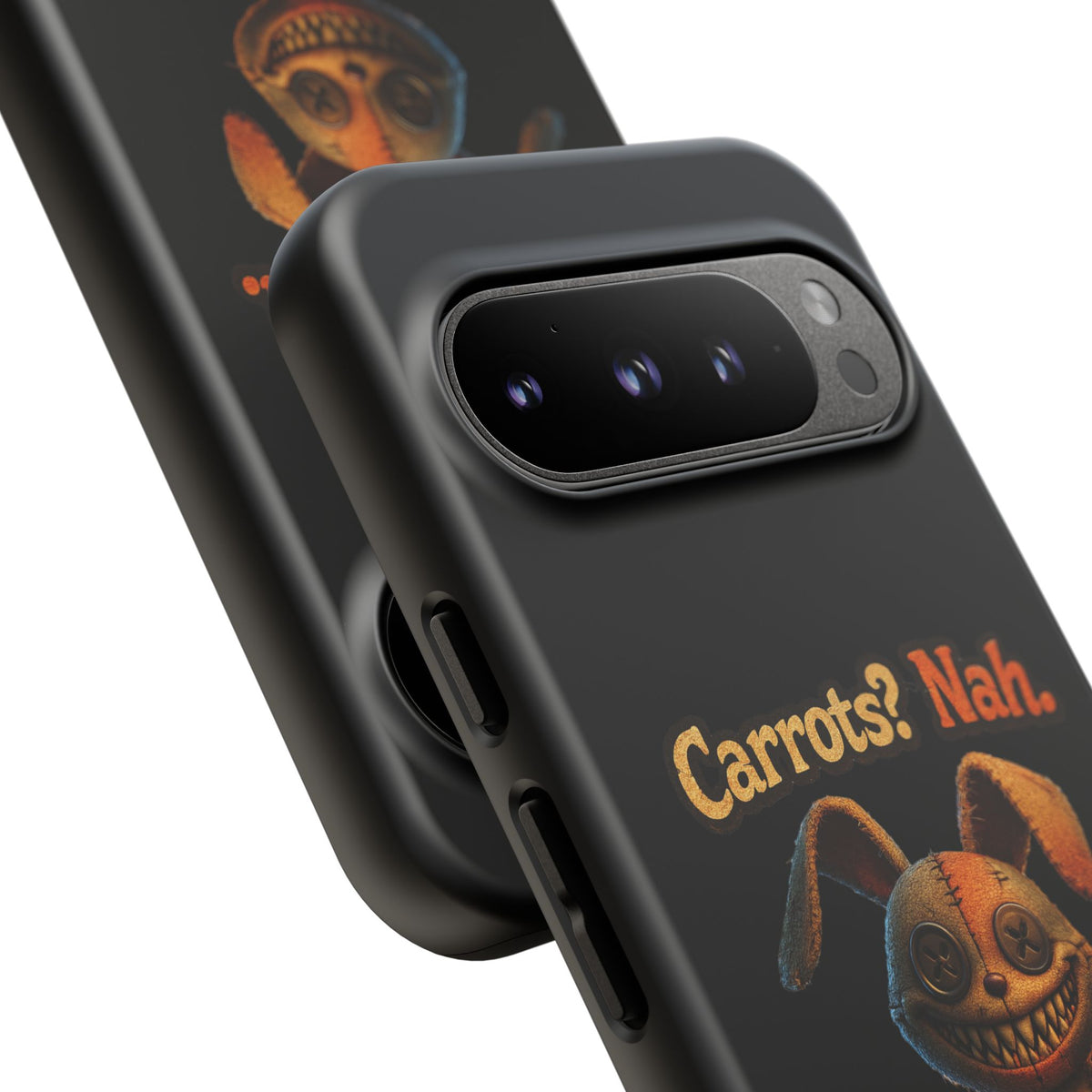 Phone Case — Creepy Bunny "Carrots? Nah. I crave screams." Halloween Horror Design