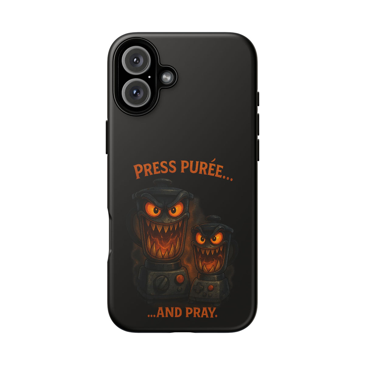 Phone Case - 'Press Purée...and Pray' Halloween Horror Protective Cover