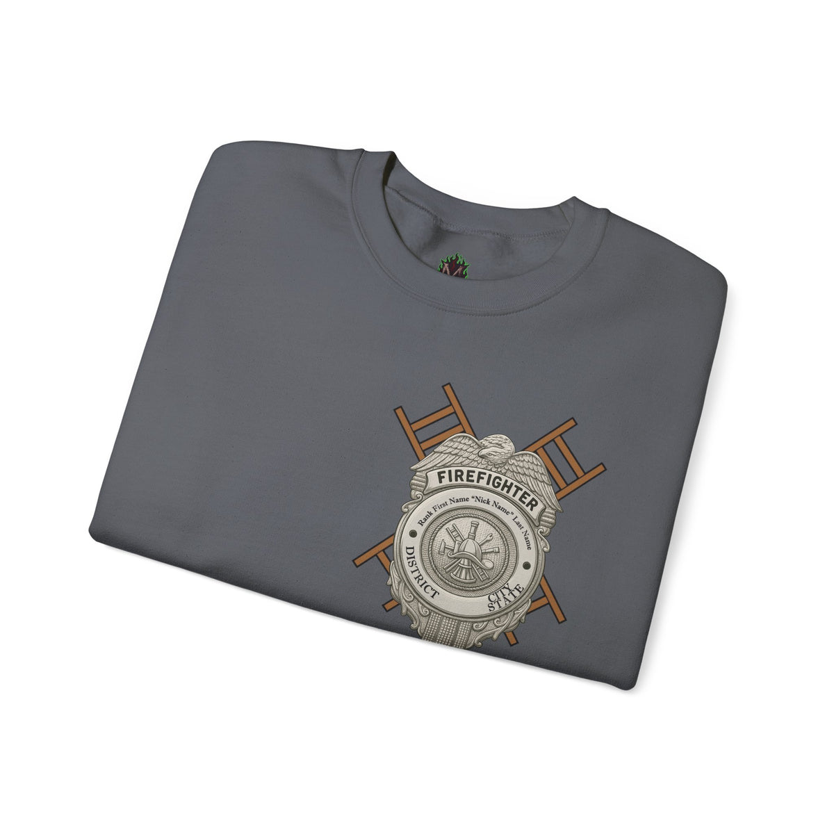 Courage Under Fire Strength in the Smoke Crewneck Sweatshirt