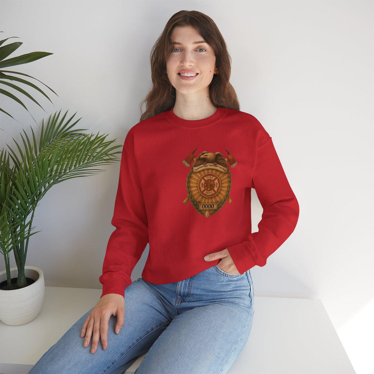 Firefighting: Not a Job, a Brotherhood Crewneck Sweatshirt