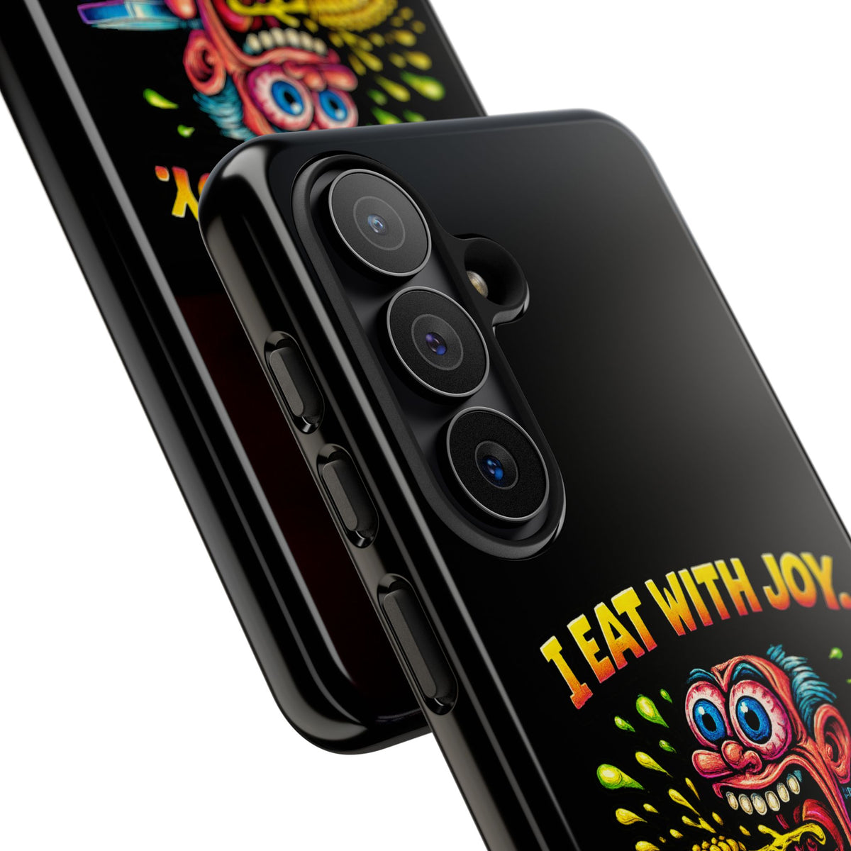 Phone Case — "I Eat With Joy, I Regret With Fury" Graphic