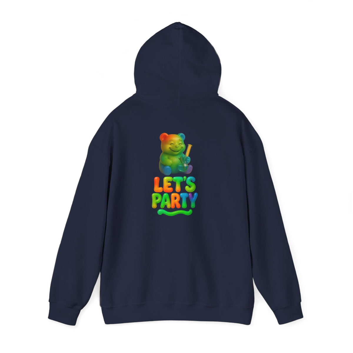 Hoodie — Colorful 'Let's Party' Gummy Bear Graphic Hoodie