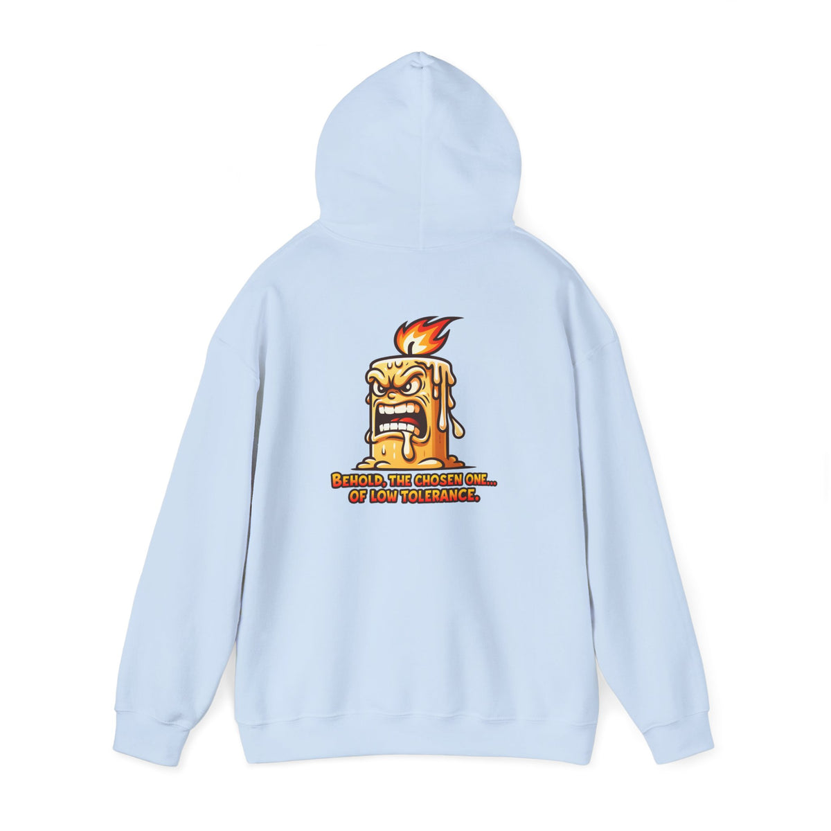 Hoodie — Spicy Candle Melt Comic Design (“Because I’m Candles and... My Tolerance”)