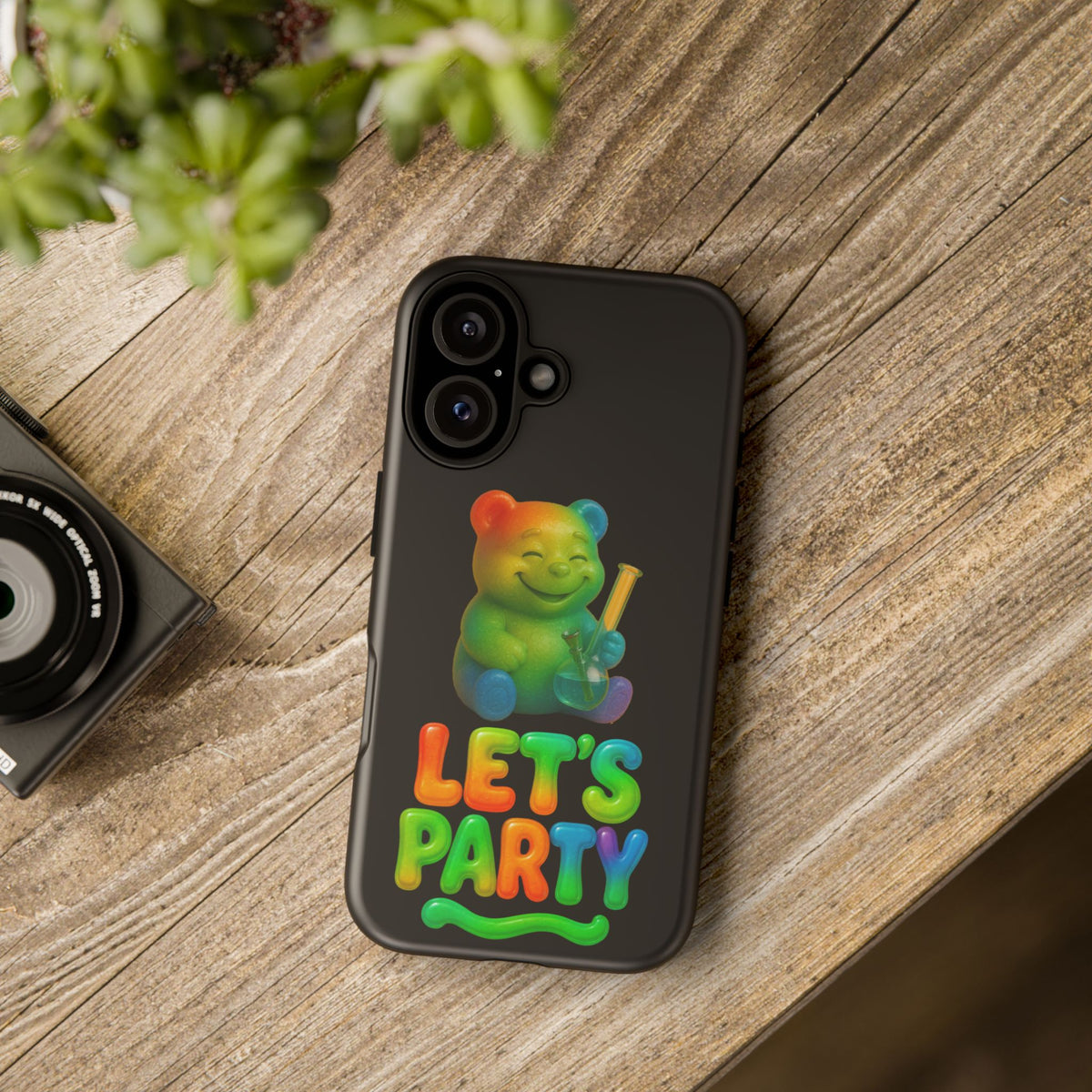 Let's Party Rainbow Bear Phone Case