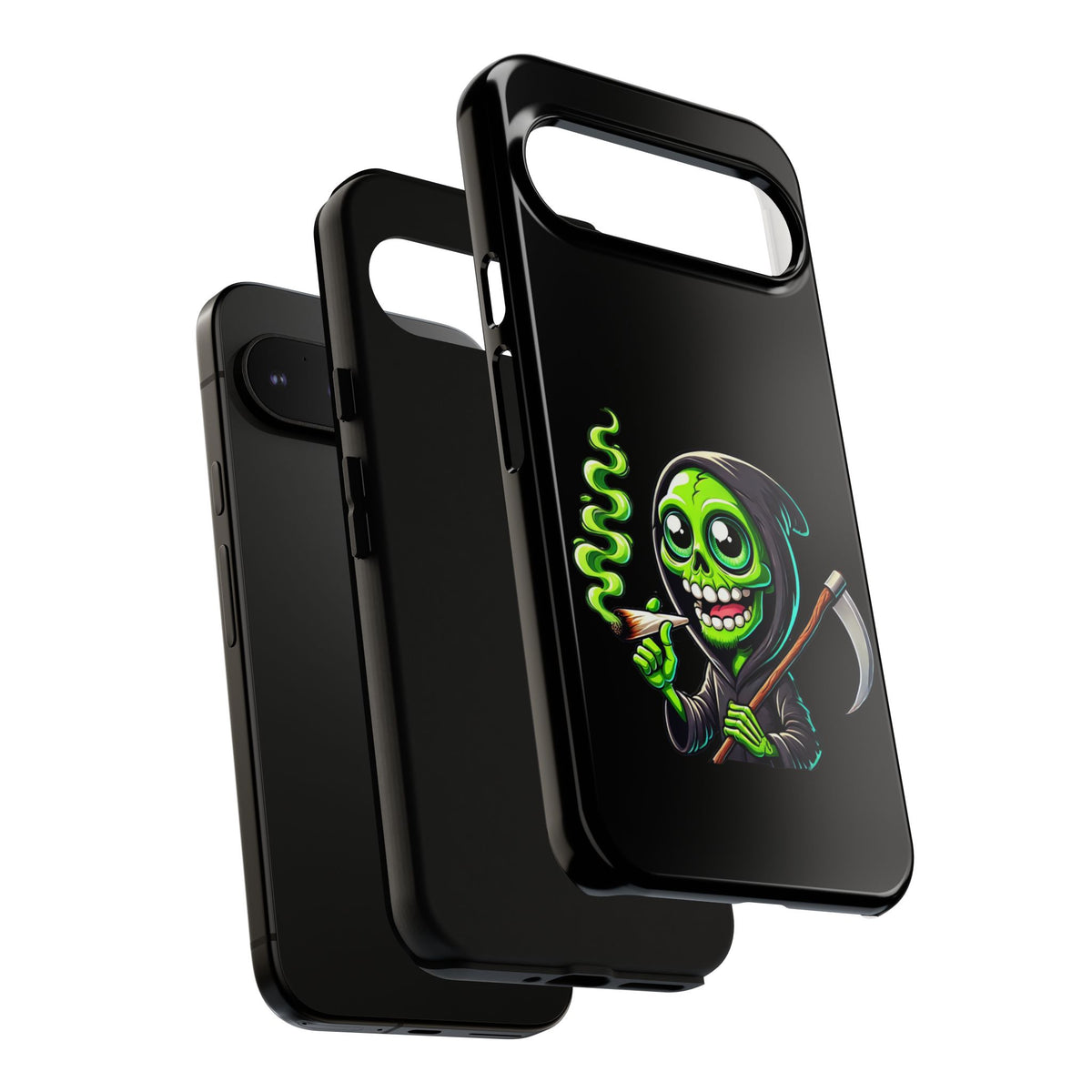 Grinning Green Reaper Phone Case