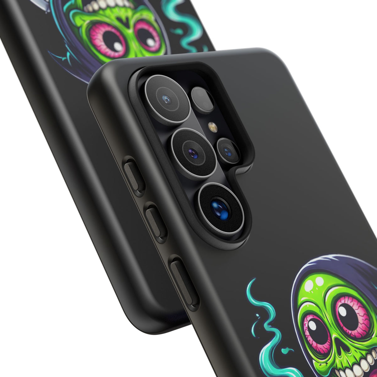 Grinning Stoner Grim Reaper Phone Case – Cannabis Skull iPhone Cover