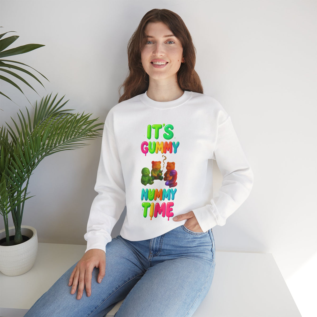 It’s Gummy Nummy Time Crewneck Sweatshirt
