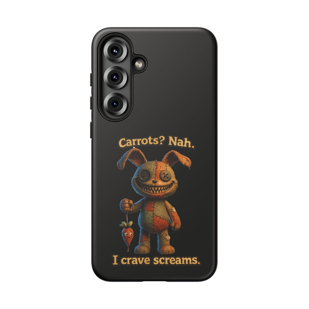 Phone Case — Creepy Bunny "Carrots? Nah. I crave screams." Horror iPhone Case
