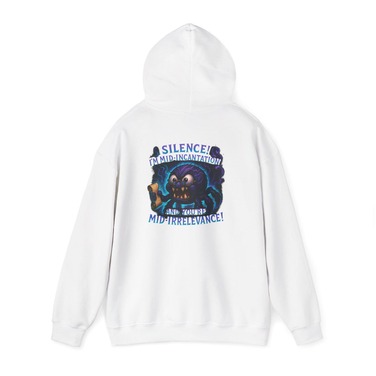 Skull Mage Hoodie — “Silence I’m Mid-Incantation and Mid-Irrelevance!” Graphic Pullover