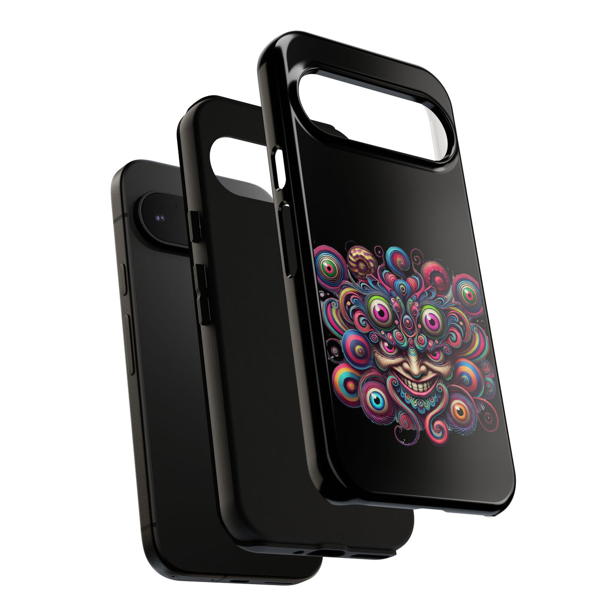 Psychedelic Smiling Eye Cluster Phone Case