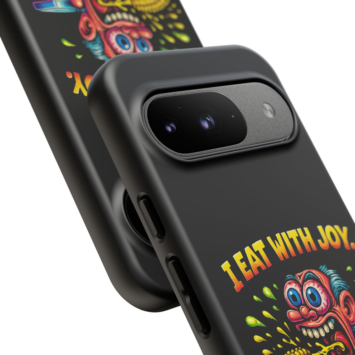 Phone Case — "I Eat With Joy, I Regret With Fury" Graphic