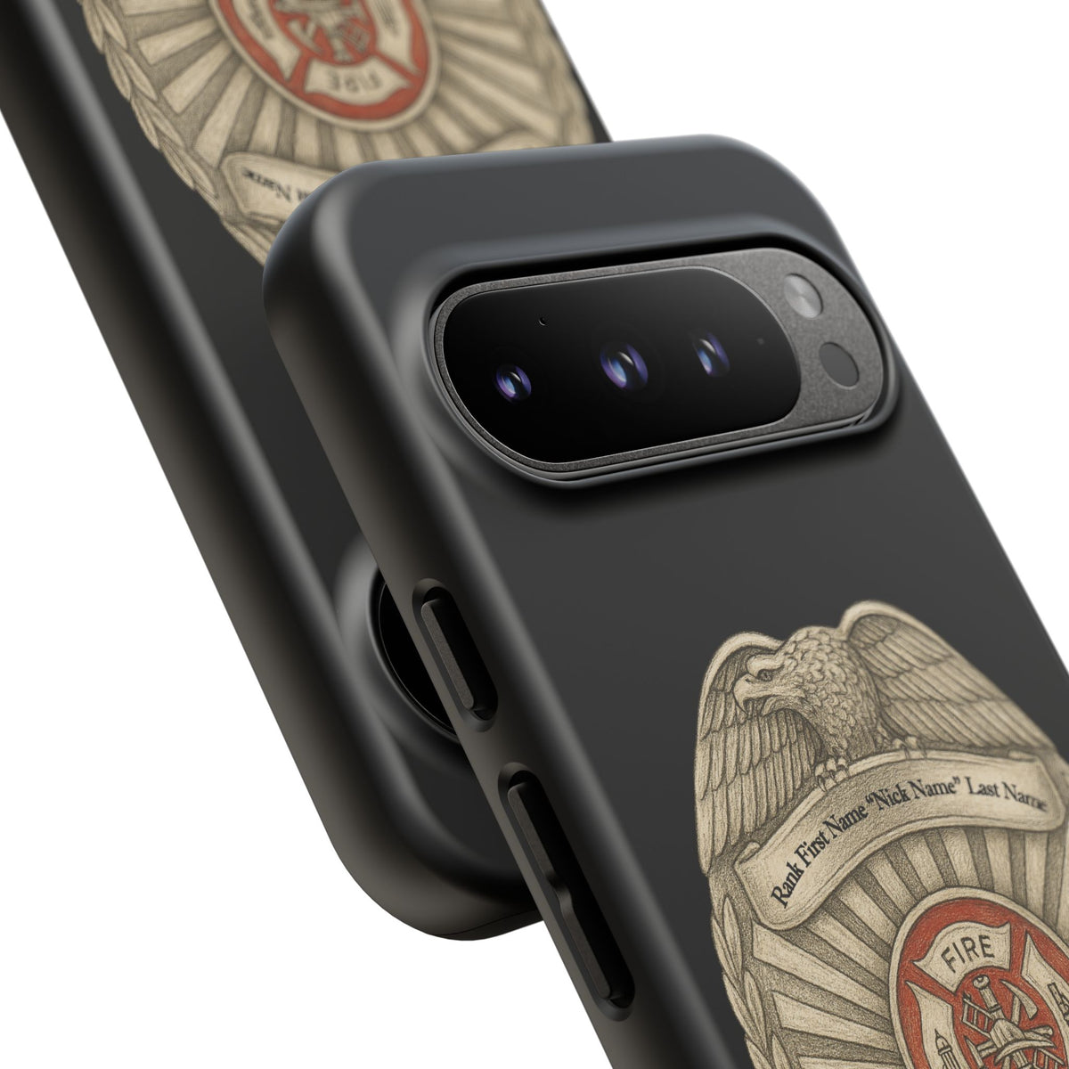 Firefighter Badge Phone Case – Personalized Dept. Emblem Tough Case