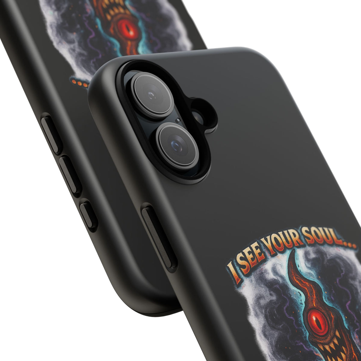 Phone Case — "I See Your Soul and It’s Disappointing" Dark Horror Graphic
