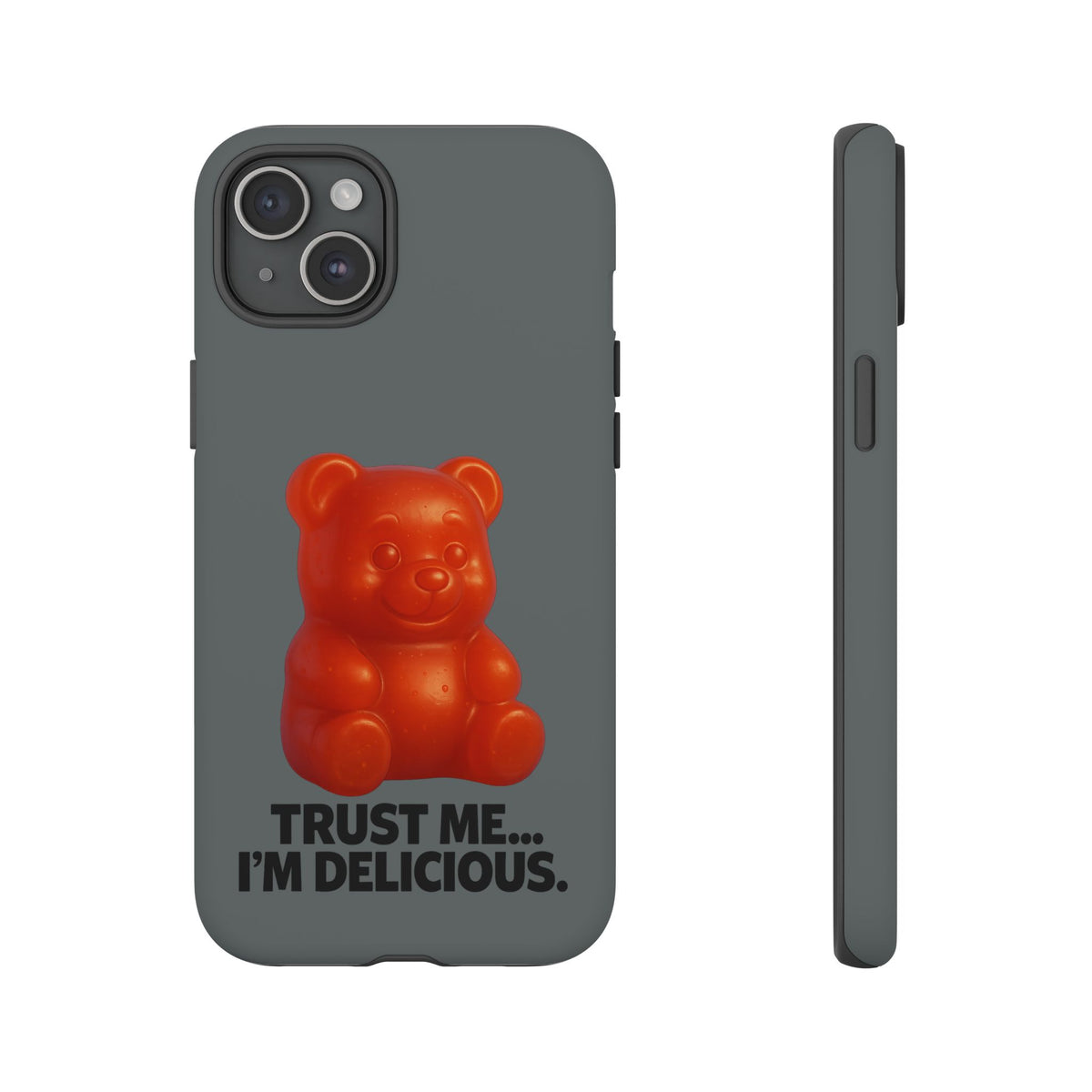 Phone Case — Red Gummy Bear 'Trust Me... I'm Delicious' Protective Case