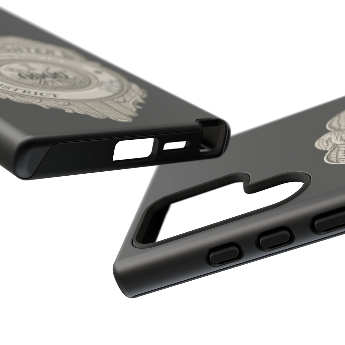 Firefighter Badge Tough Phone Case — Personalized Station Number Design