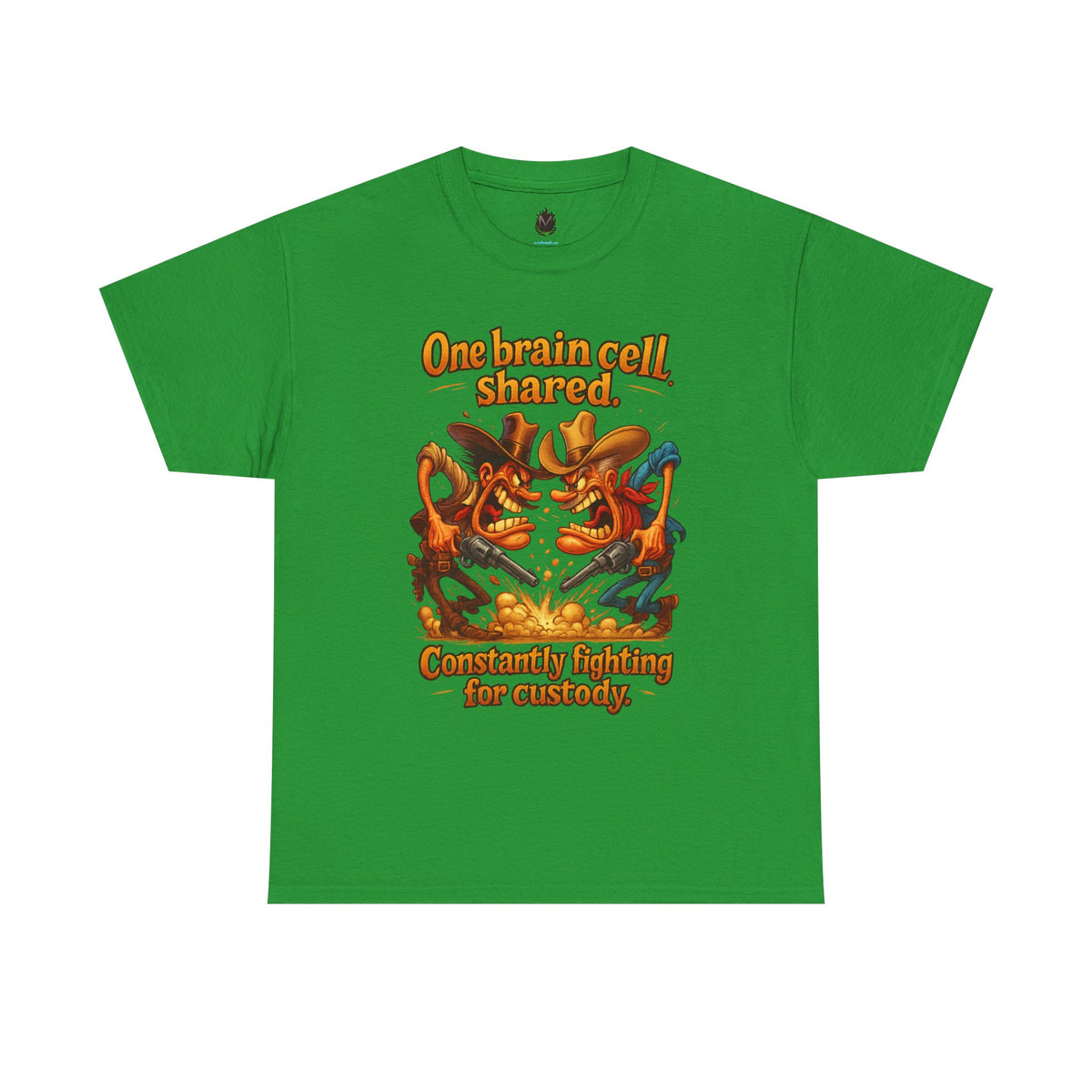 One Brain Cell Shared T-Shirt | Cartoon Dinosaurs Arguing