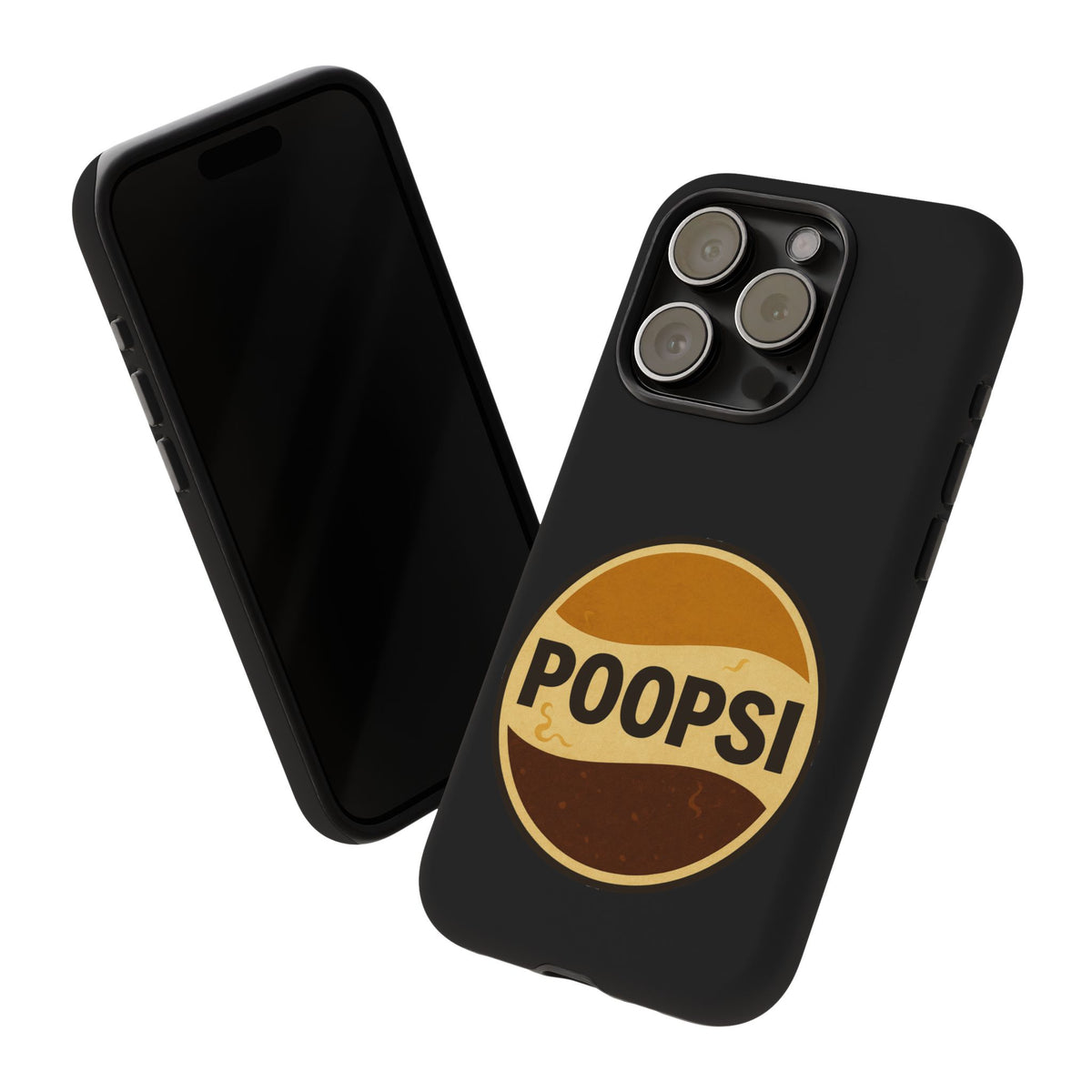 Poopsi Retro Logo Phone Case — Funny Vintage Soda-Inspired iPhone Cover