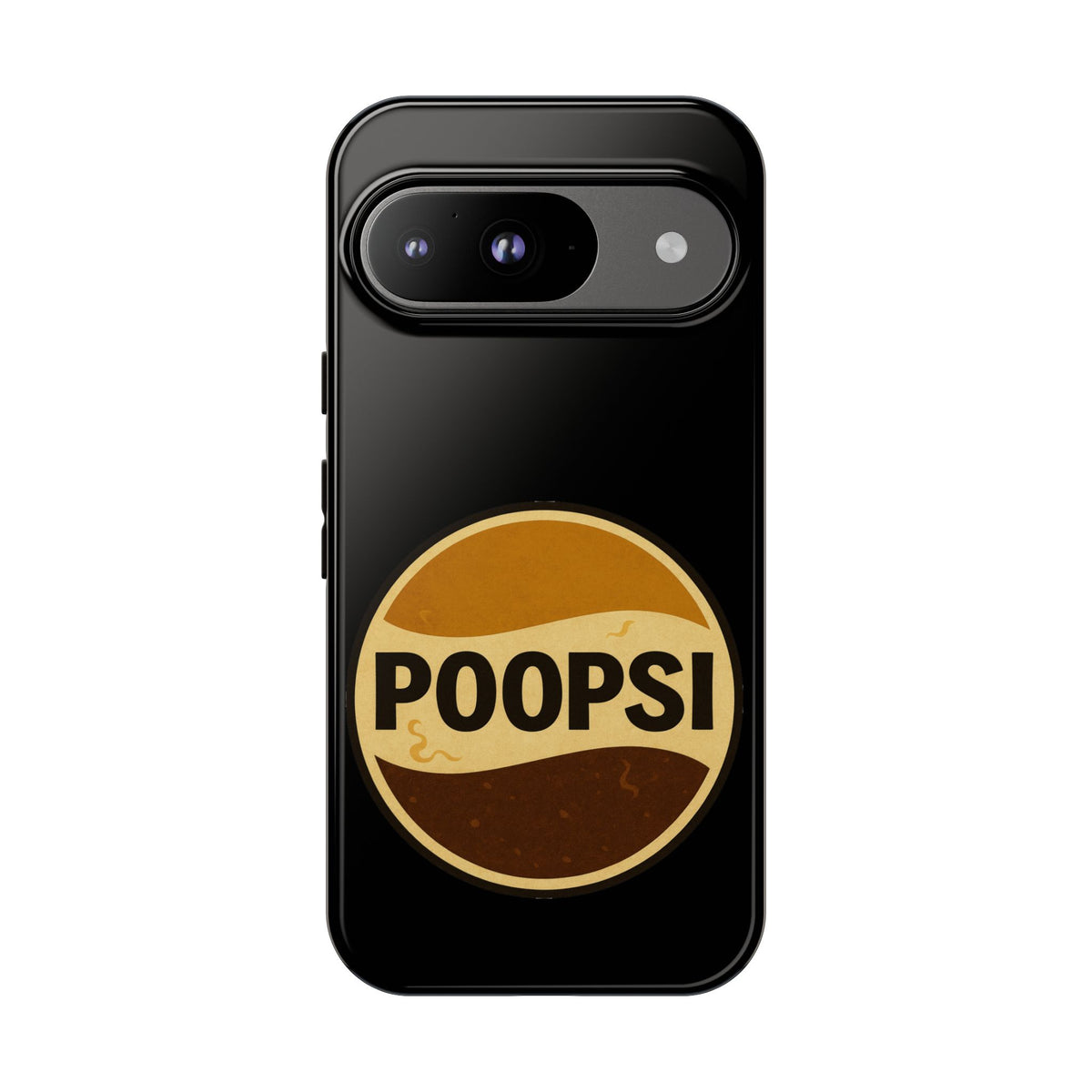 Poopsi Retro Logo Phone Case — Funny Vintage Soda-Inspired iPhone Cover