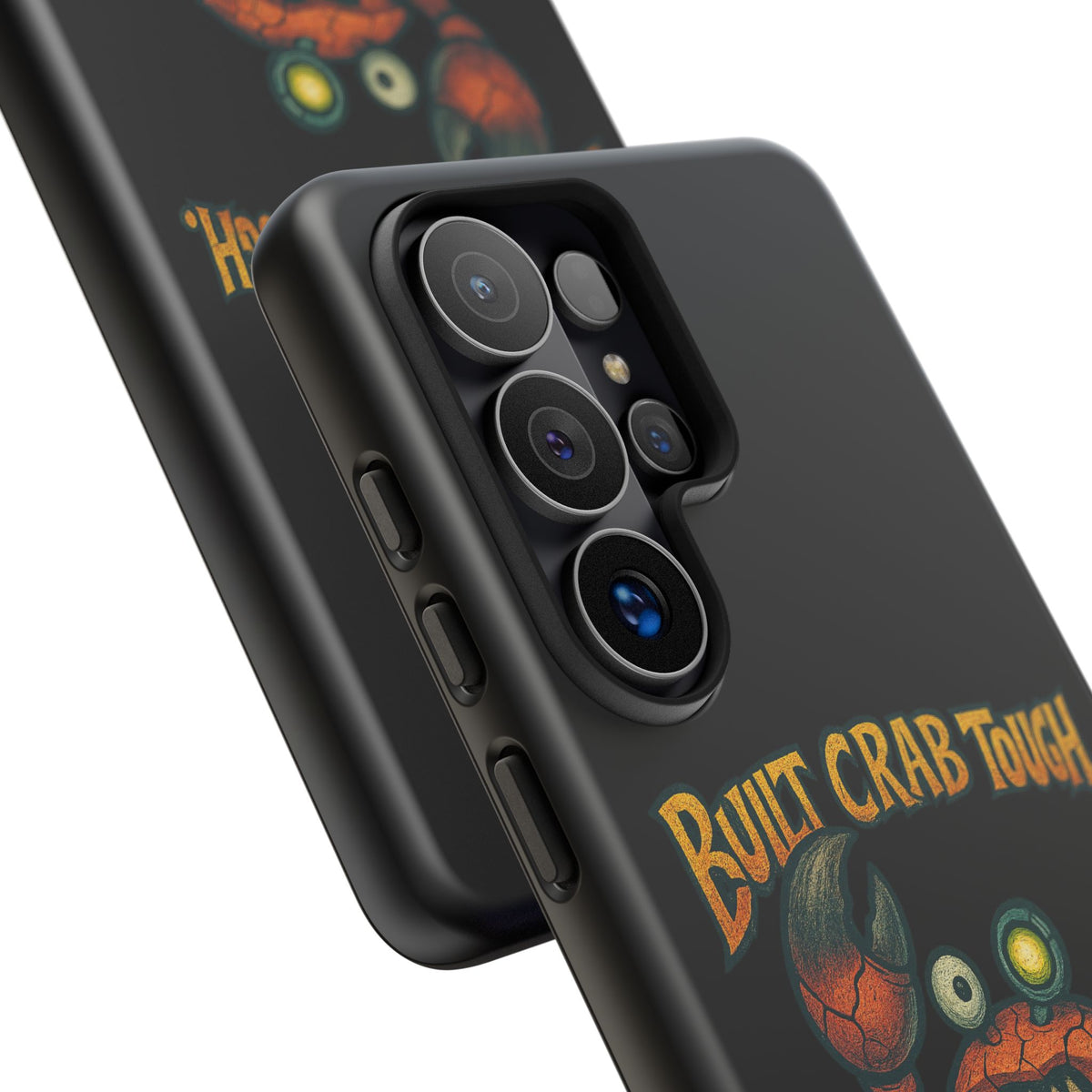 Phone Case - "Built Crab Tough" Funny Crab Graphic Protective Case