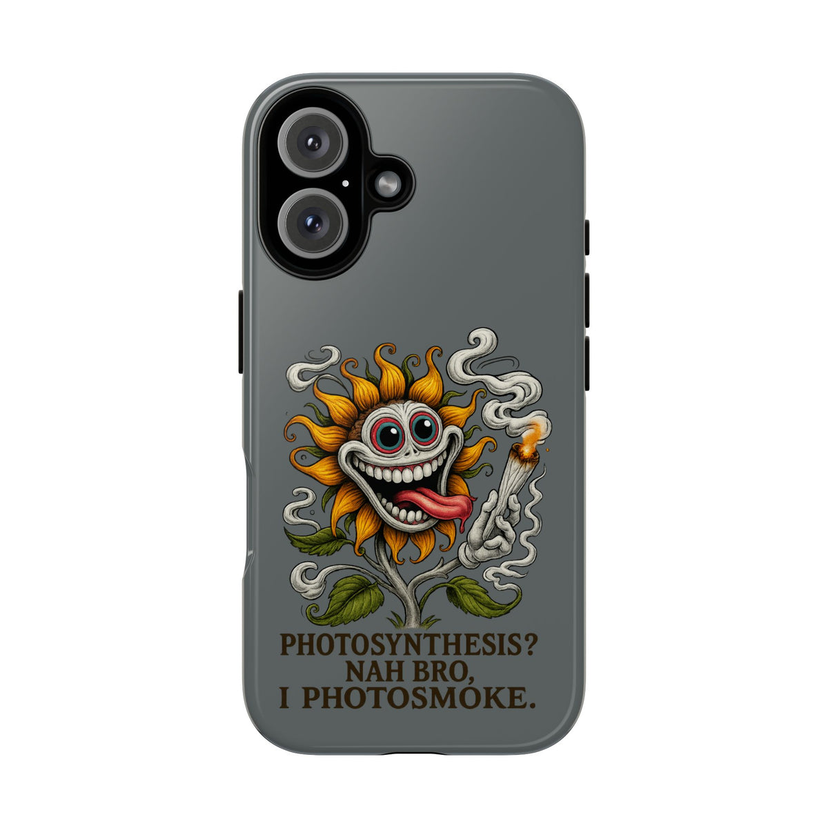 Photosmoke Sunflower Phone Case — Funny Stoner Botanical iPhone Cover