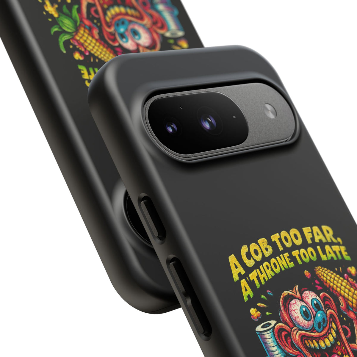 Phone Case — "A Cob Too Far" Popcorn Horror Design