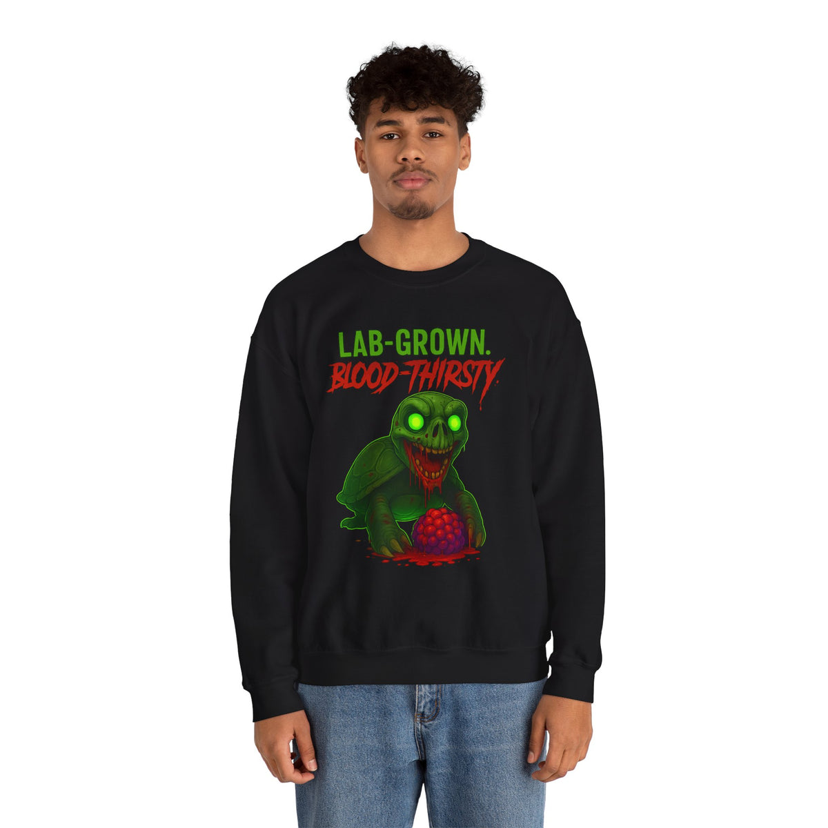 Lab-Grown. Blood-Thirsty. – Mutant Turtle Sweatshirt