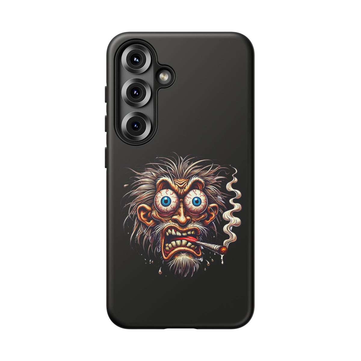Phone Case — Wild Cartoon Monster Smoking Design