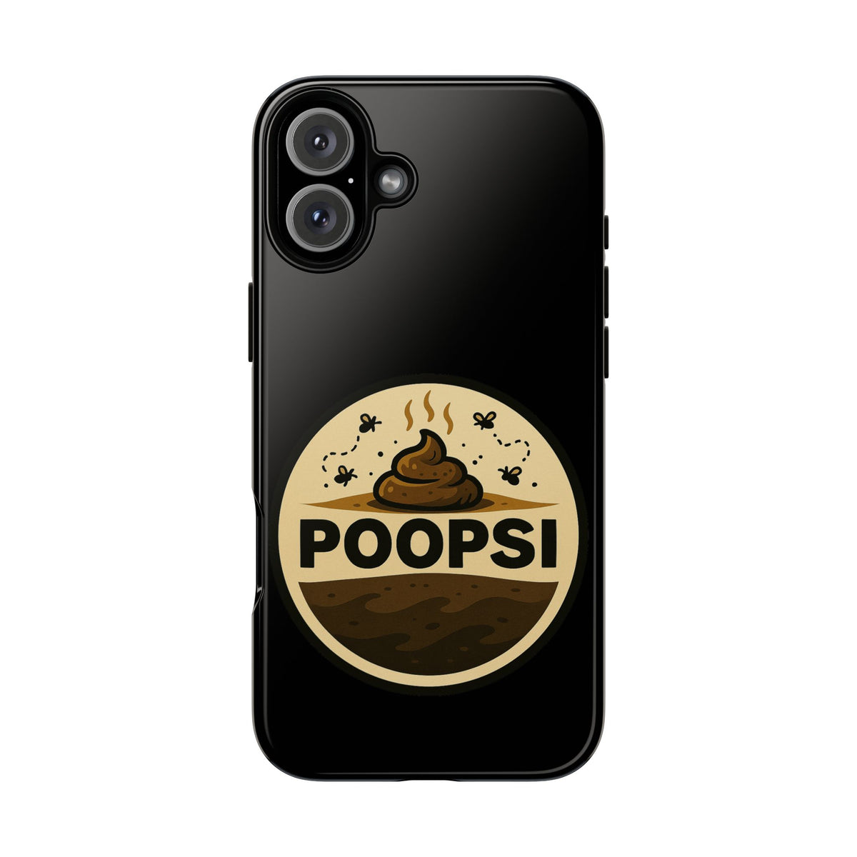 Phone Case — 'POOPSI' Funny Poop Logo Protective Cover