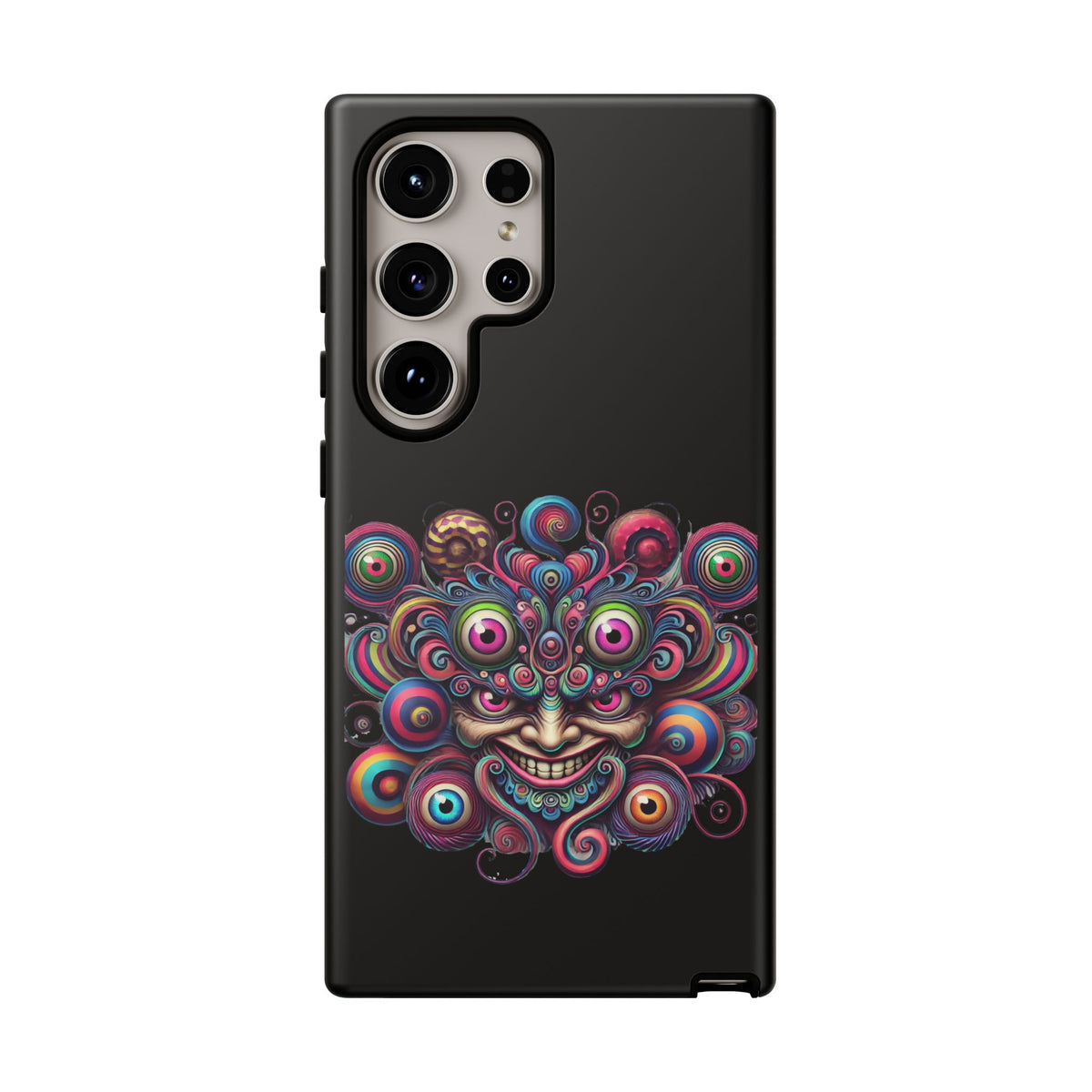Psychedelic Smiling Eye Cluster Phone Case