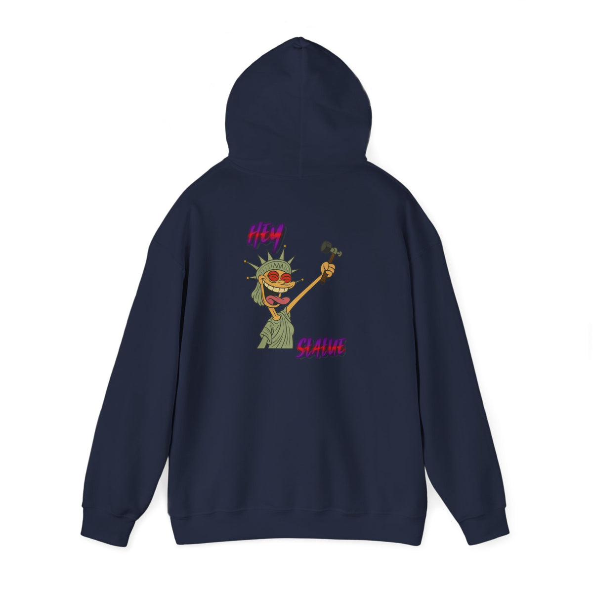 Statue of Liberty Cartoon Hoodie – 'Party Statue' Funny NYC Pride Sweatshirt