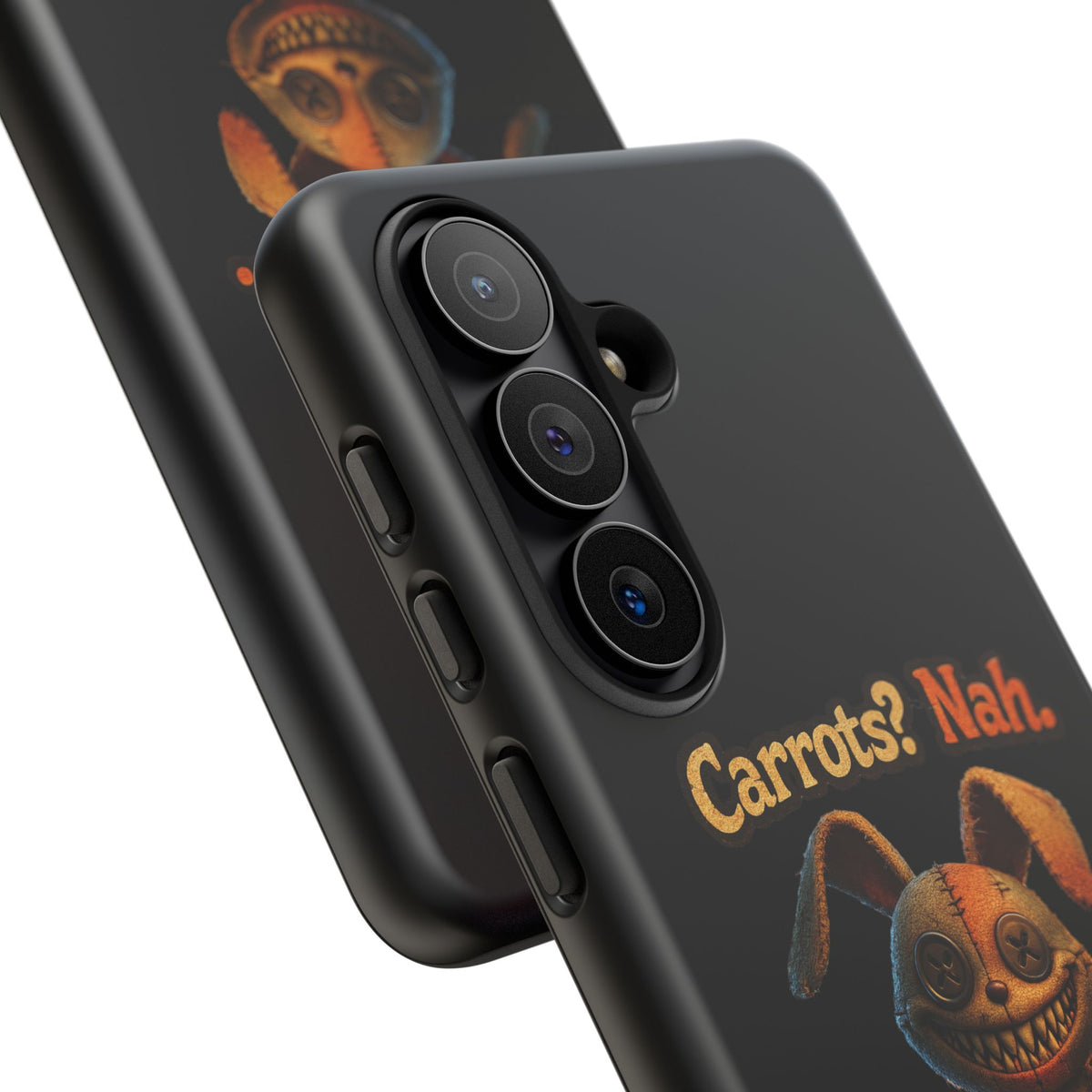 Phone Case — Creepy Bunny "Carrots? Nah. I crave screams." Halloween Horror Design