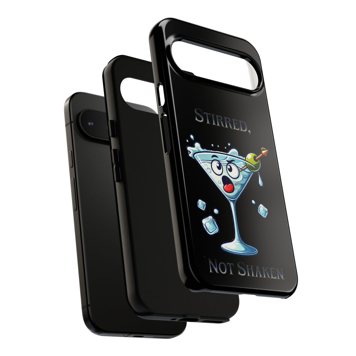 Stirred Not Shaken Phone Case — Funny Martini Cocktail Design