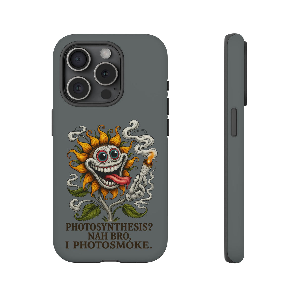Photosmoke Sunflower Phone Case — Funny Stoner Botanical iPhone Cover