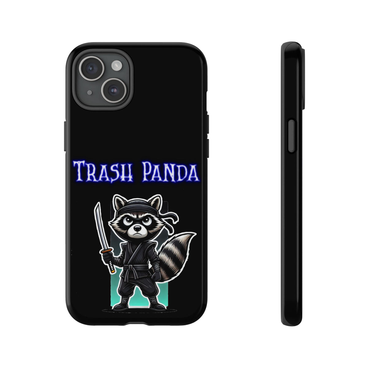 Trash Panda Ninja Phone Case — Cute Raccoon Warrior Protective Case