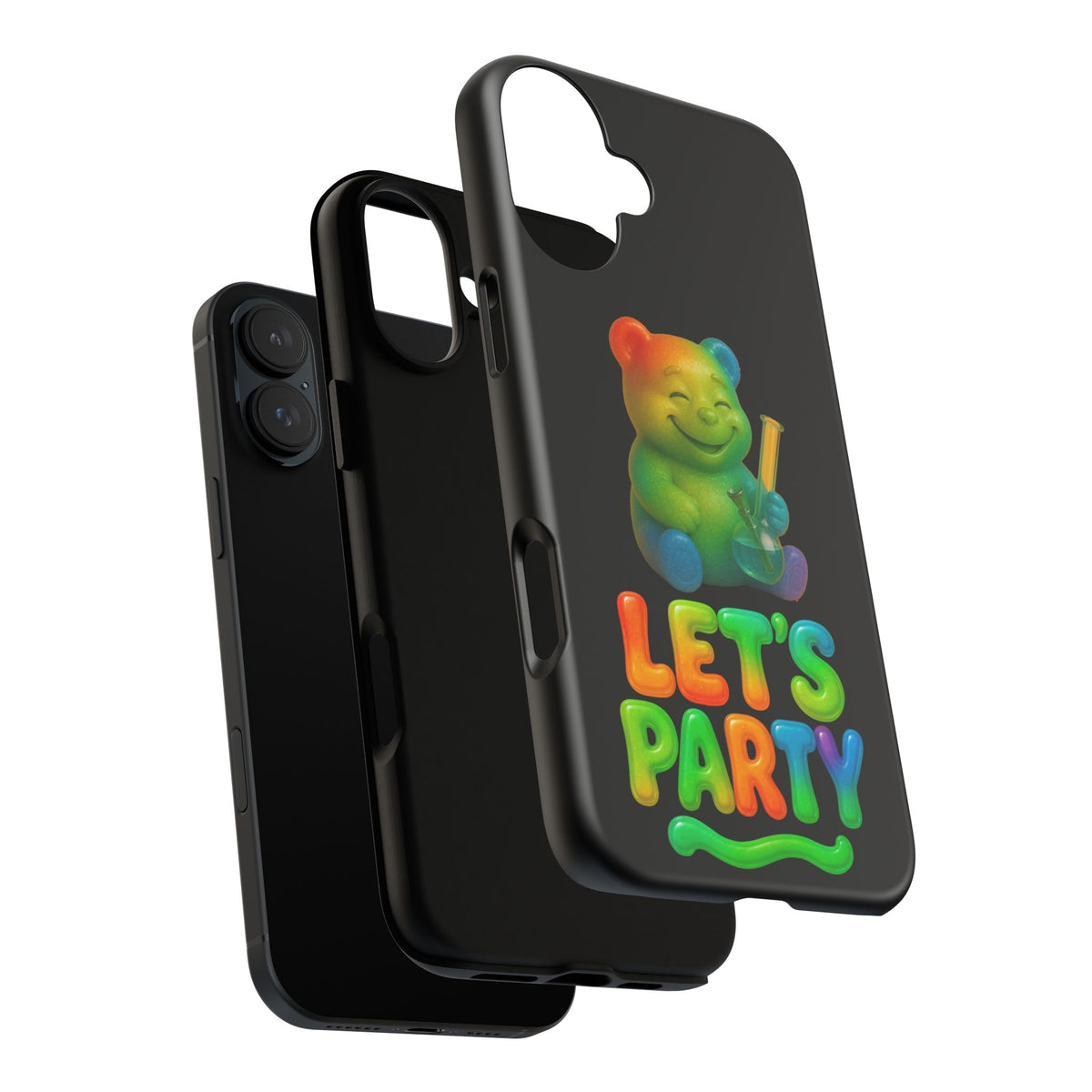 Let's Party Rainbow Bear Phone Case