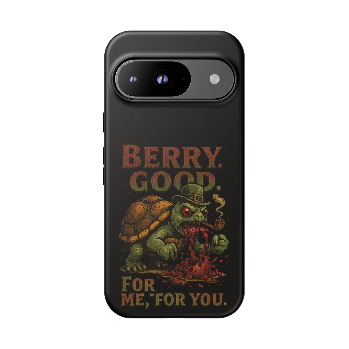 Phone Case — 'Berry Good' Zombie Turtle Graphic Tough Protective Case