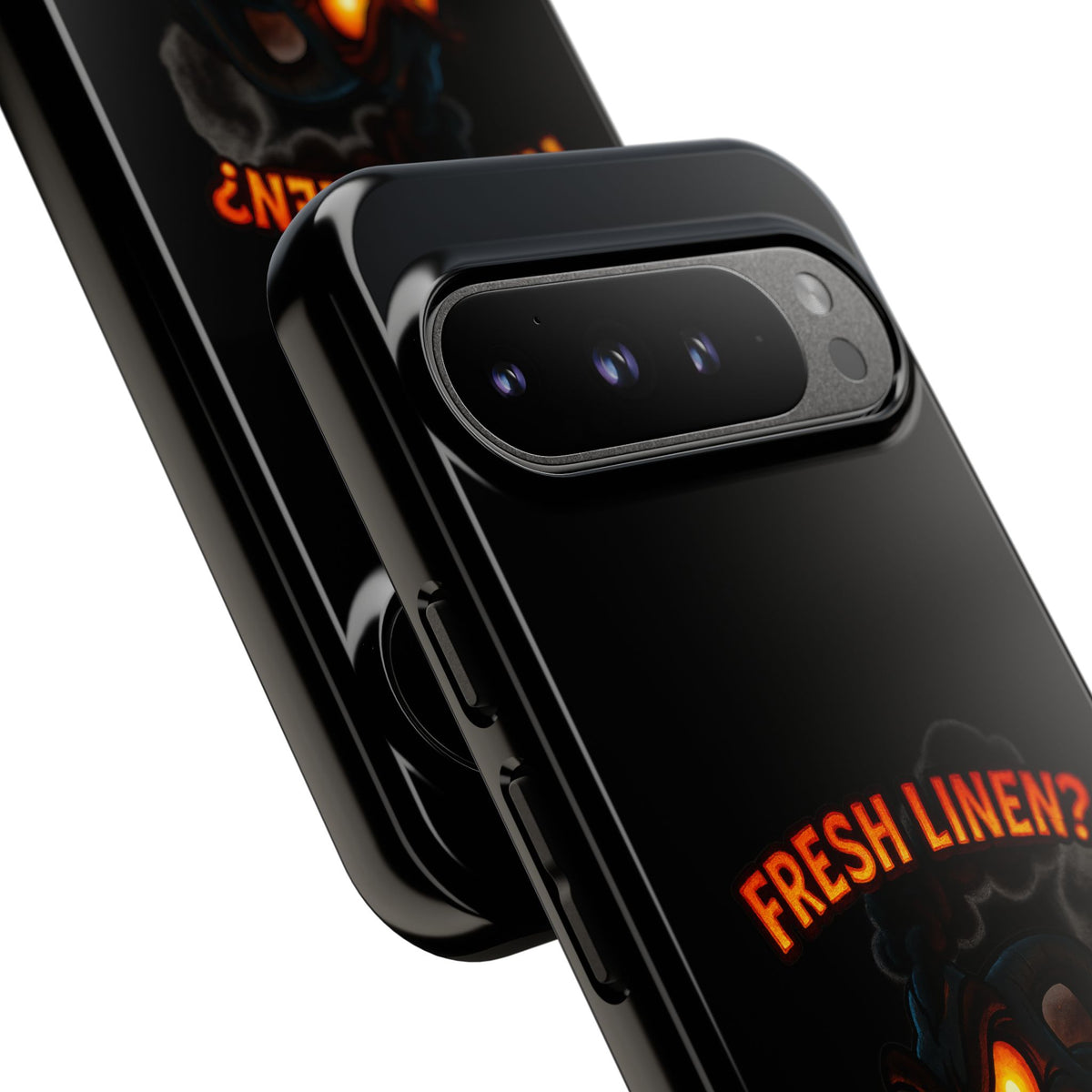 Phone Case — 'Fresh Linen? I Smell Fear.' Spooky Pumpkin Horror Protective Case